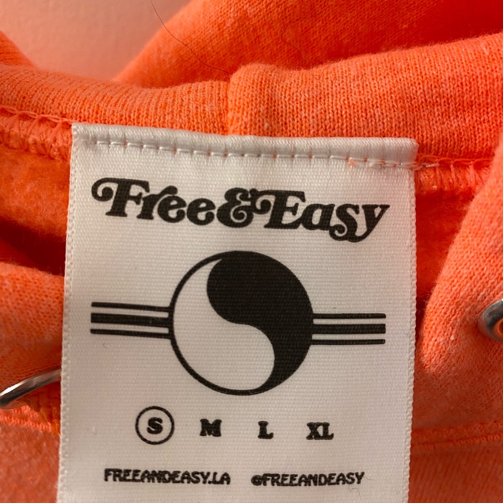 Free & Easy Pizza Boy Coral hoodie